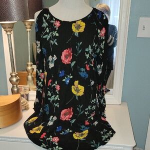 Old Navy Floral Black Women's Dress